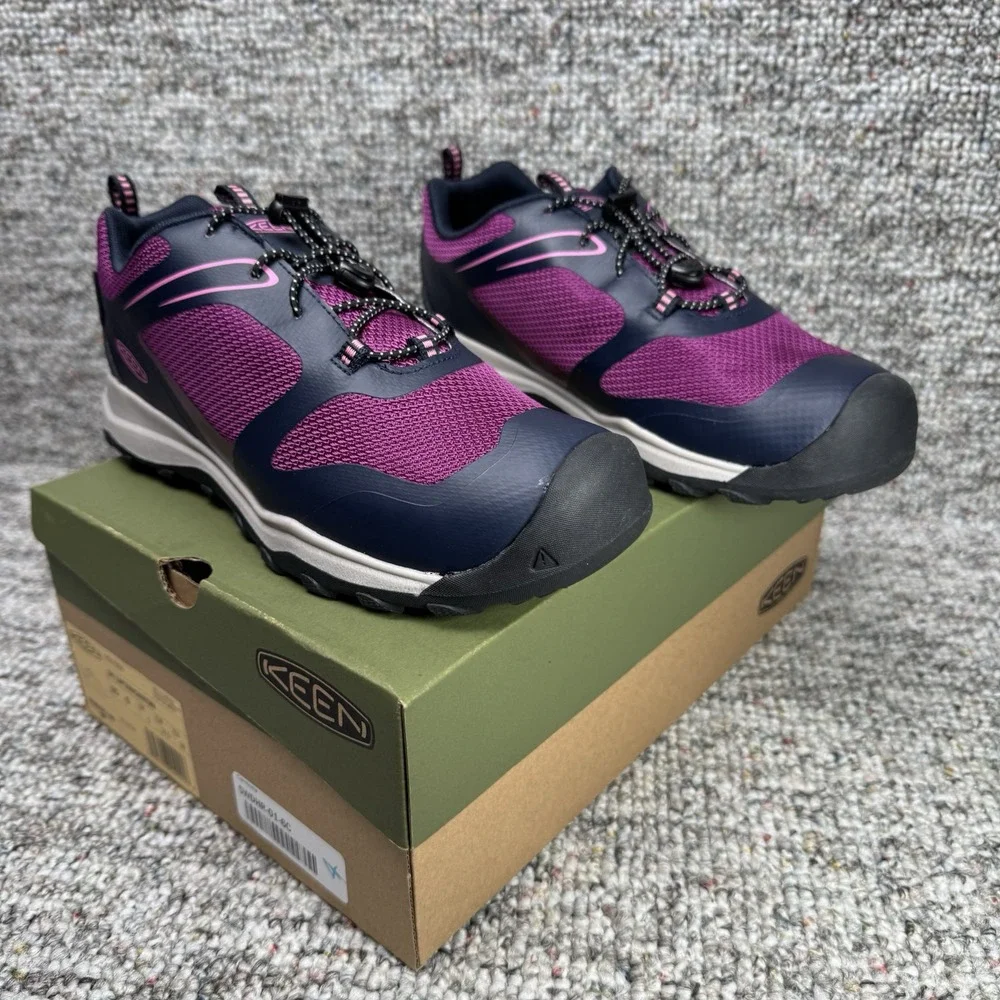 KEEN Shoes Youth Size 6 Wanduro Low Waterproof Sky Captain Purple New